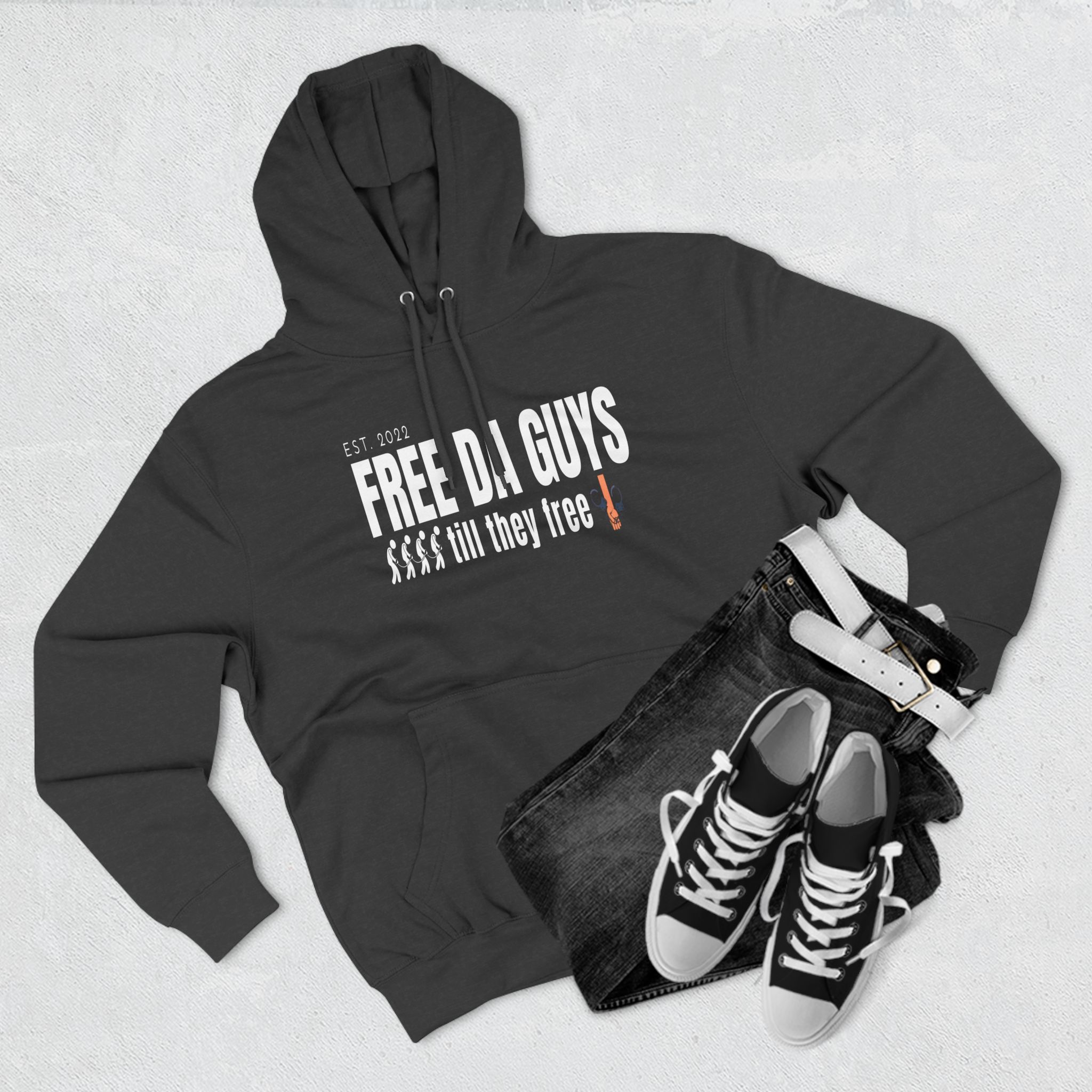 Free Da Guys Men's Hoodie - Image 15