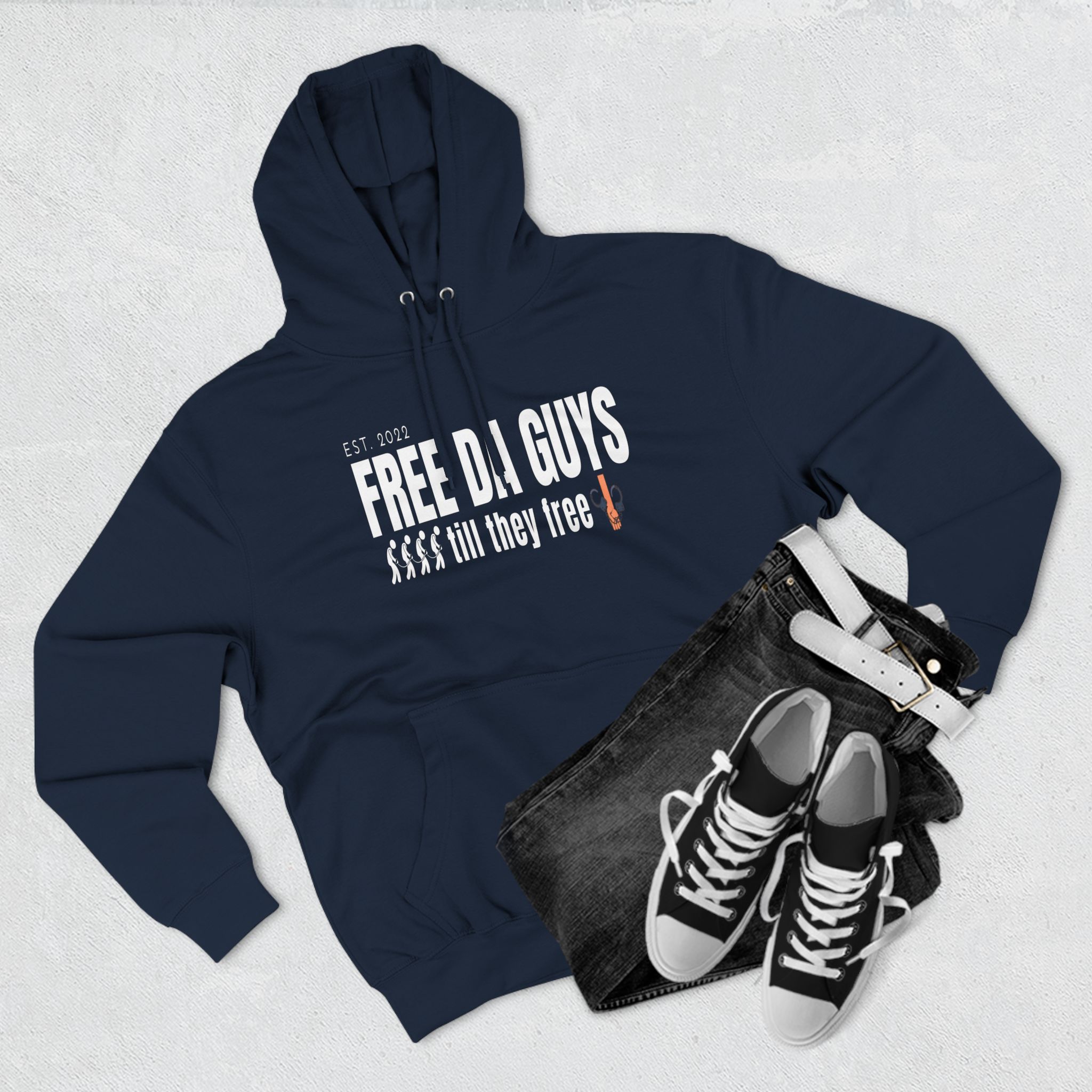 Free Da Guys Men's Hoodie - Image 23