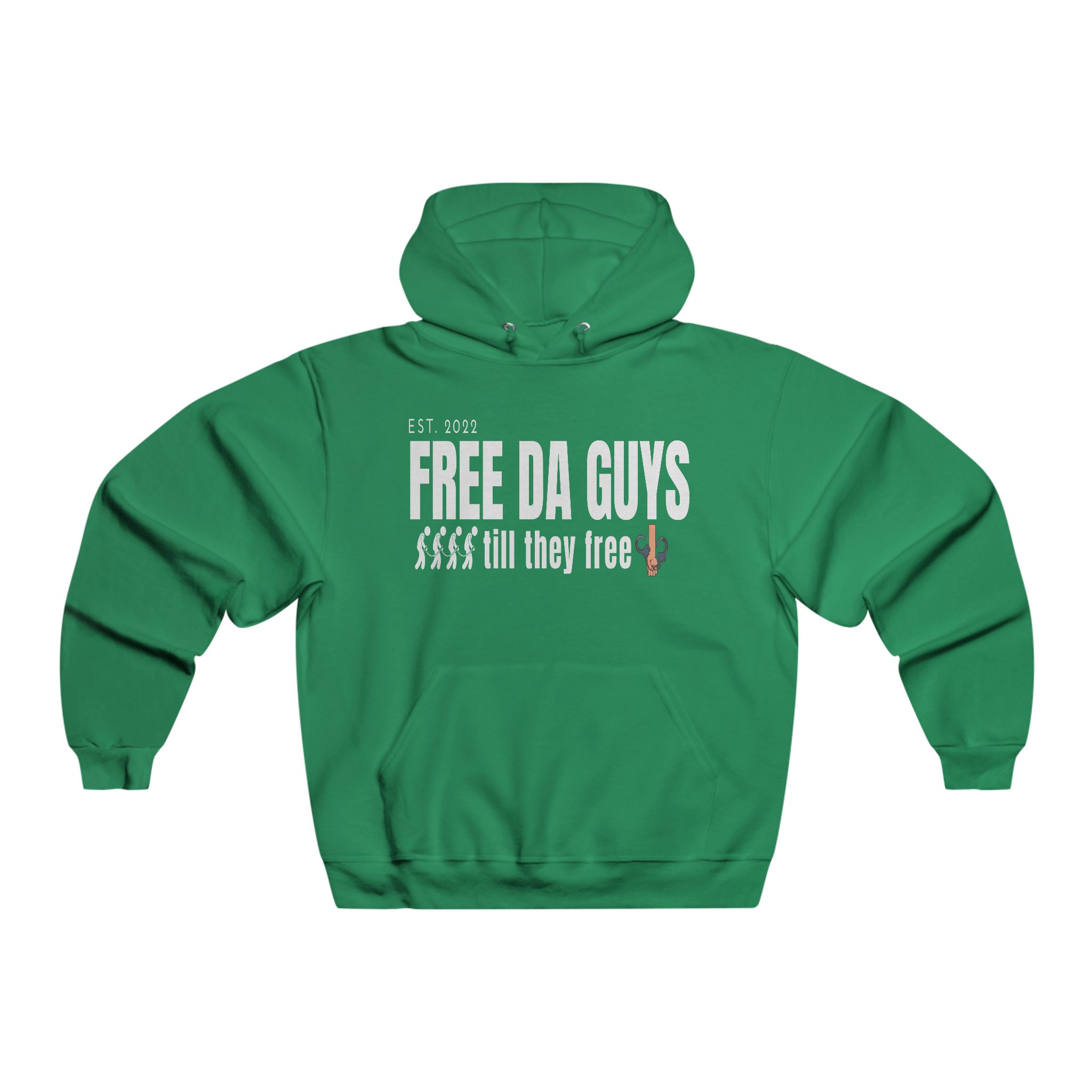 Free Da Guys Men's NUBLEND® Hooded Sweatshirt - Image 5