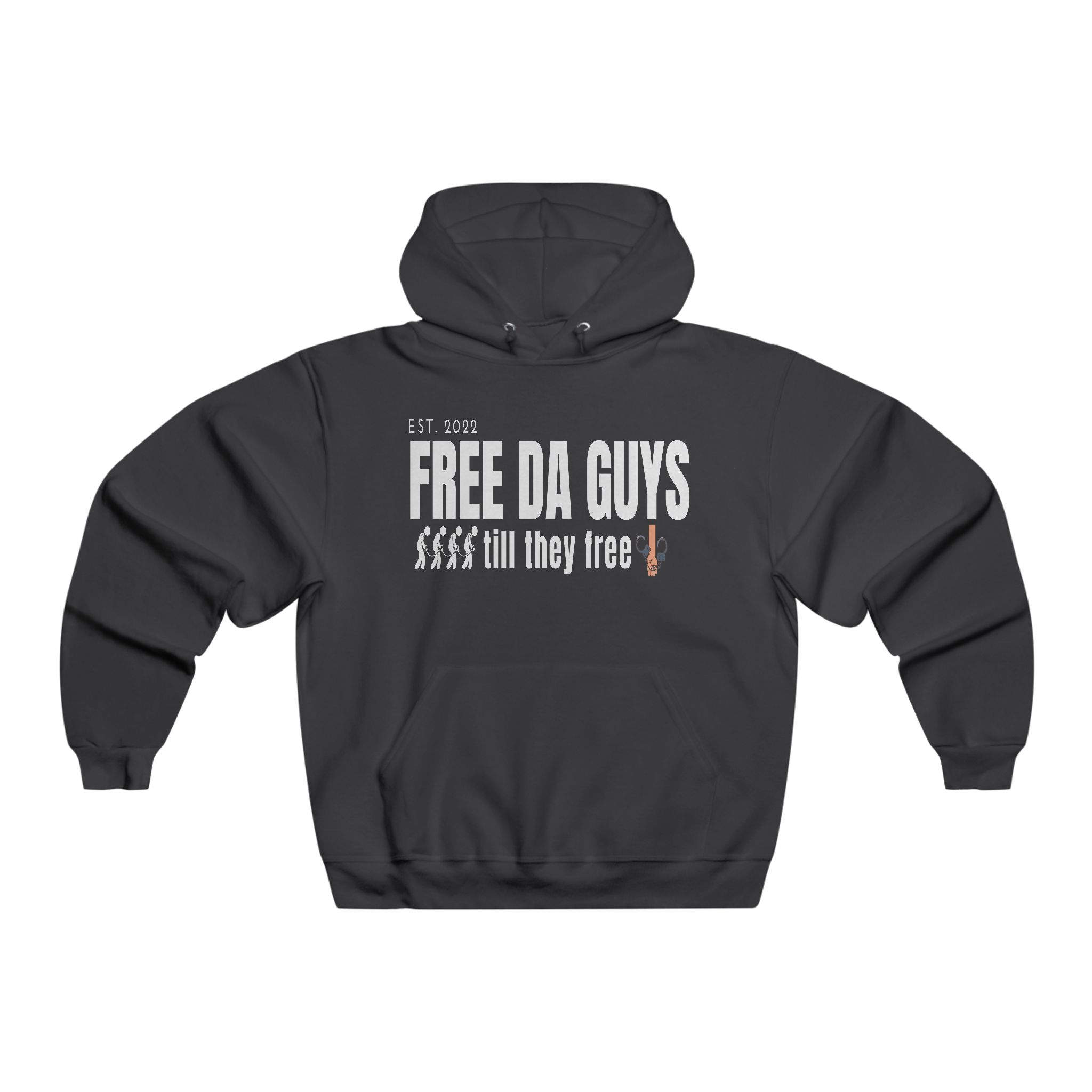 Free Da Guys Men's NUBLEND® Hooded Sweatshirt - Image 13