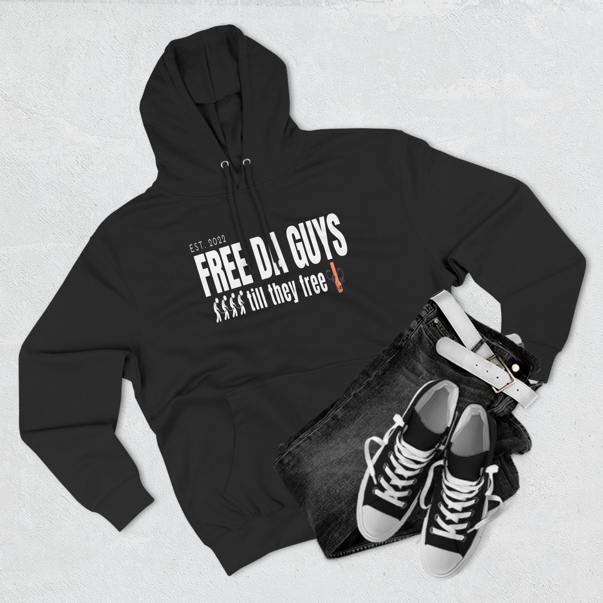 Free Da Guys Men's Hoodie - Image 19